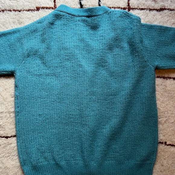 Women’s Aqua Blue Oversized Cardigan Saint Geraldine Brand Size L - Picture 5 of 8